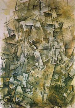 喬治 勃拉尅 Still life with harp and violin 喬治 勃拉尅 Still life with harp and violin